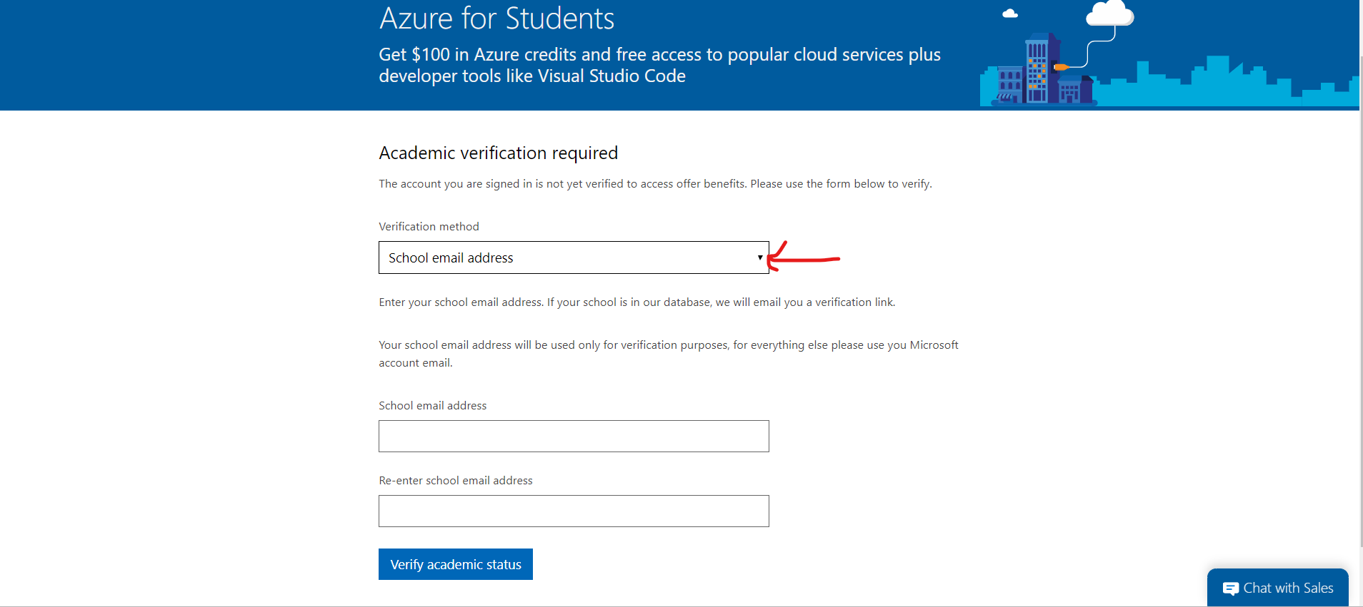 Activate Azure for Students